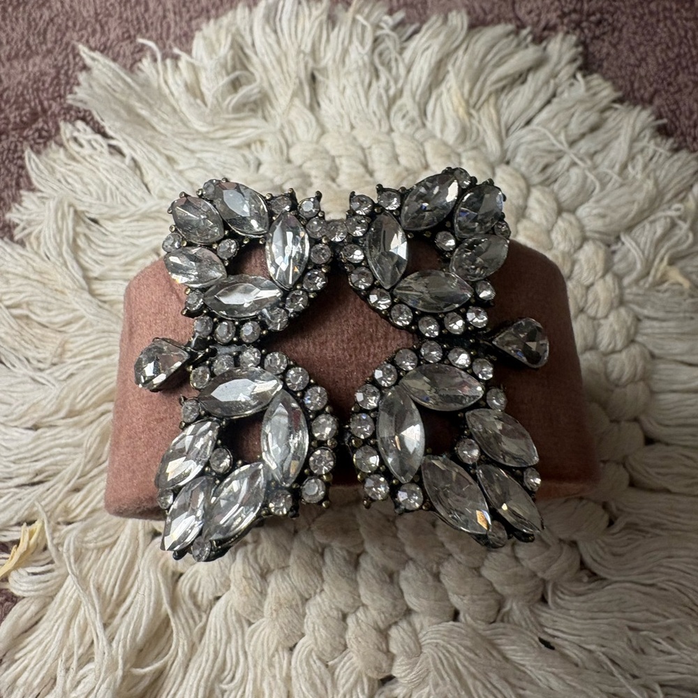 Plunder Silver Crystal Statement Bracelet
